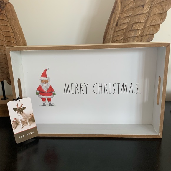 Rae Dunn MERRY CHRISTMAS wood tray
